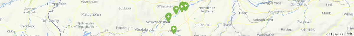 Kartenansicht für Apotheken-Notdienste in der Nähe von Fischlham (Wels  (Land), Oberösterreich)